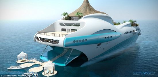 这款超级潜艇将在不久后下水，建有漂浮的热带岛