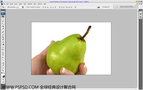 Photoshop合成教程：人面鸭梨创建技巧_中国教程网