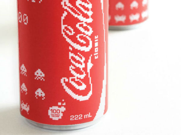 可口可乐太空入侵者版包装设计