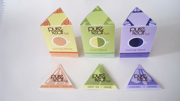 pureleaf tea的三角包装设计欣赏