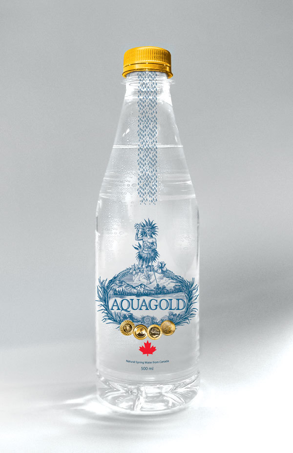 加拿大Aquagold天然泉水包装设计