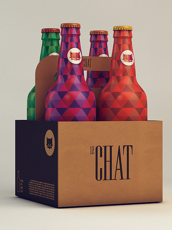 法国啤酒Le Chat包装设计