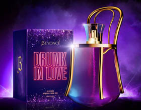 beyoncé的歌创建的drunk in love概念香水包装设计