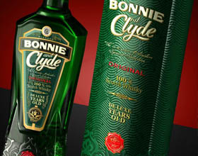 Bonnie and Clyde苏格兰威士忌包装设计
