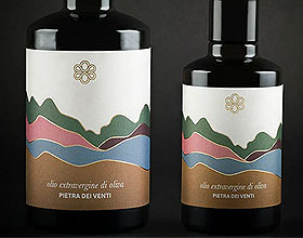 从自然中汲取色彩 Pietra dei Venti橄榄油包装设计