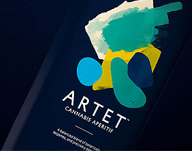 优雅的Artet大麻酒精饮料包装设计