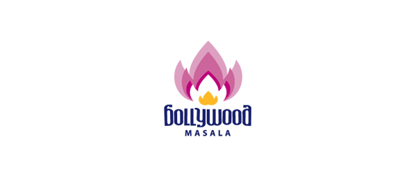 bollywood masala logo Showcase of Creative Symmetrical Logos