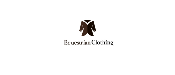 Equestrian Clothing Showcase of Creative Symmetrical Logos