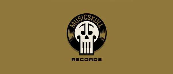 MusicSkull Records Showcase of Creative Symmetrical Logos