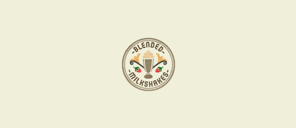 blended milkshakes Showcase of Creative Symmetrical Logos