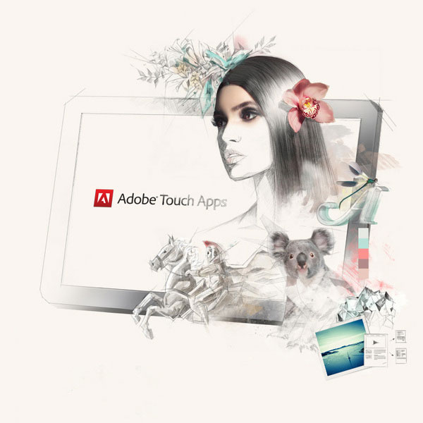 Adobe Touch Apps系列插画设计作品