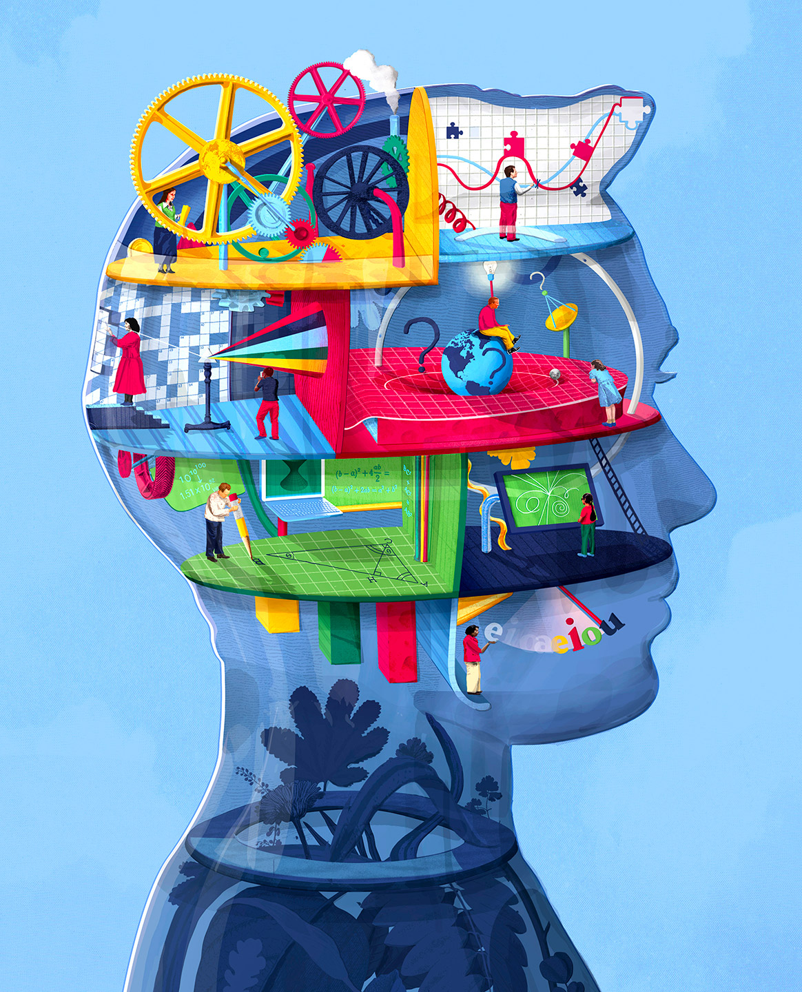 科学巨匠的大脑：Sam Falconer充满想象力的插画作品 - 设计之家