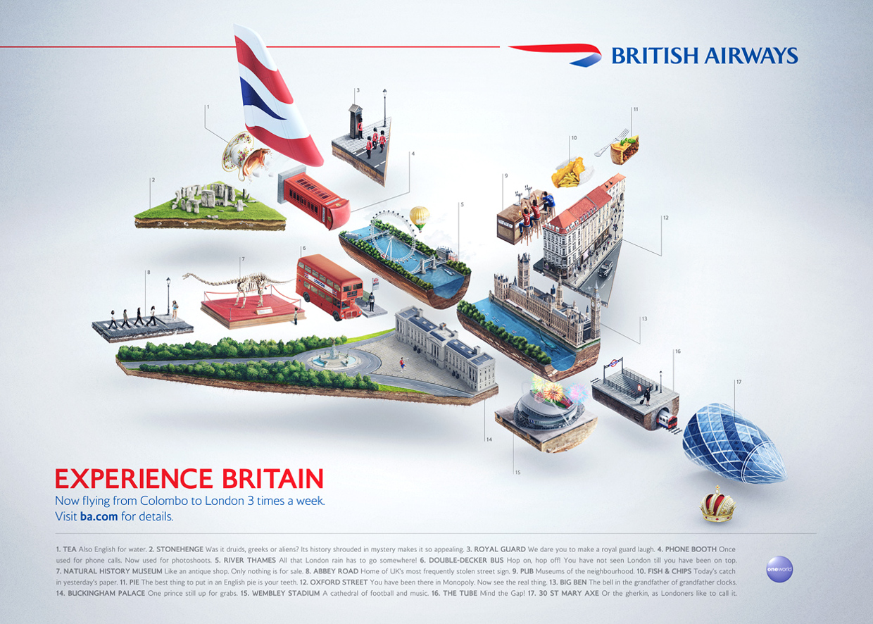 英国航空公司广告设计
