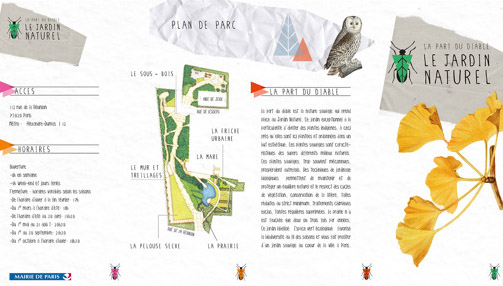 巴黎天然花园广告宣传单设计