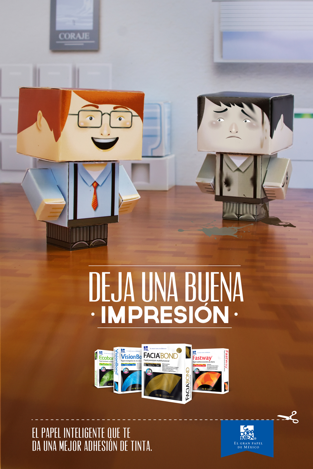墨西哥Copamex办公设备平面广告设计 