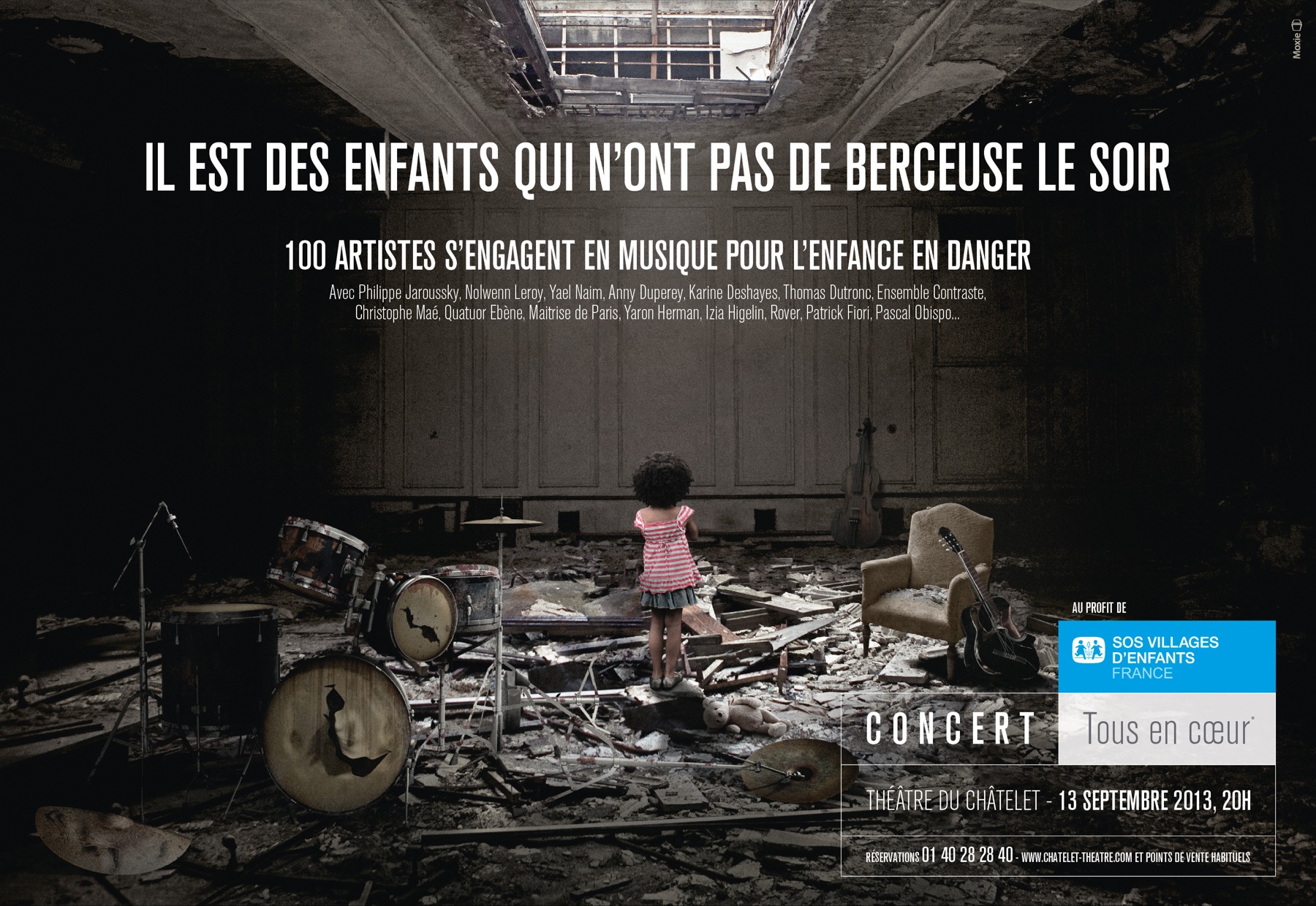 法国SOS儿童村平面广告设计