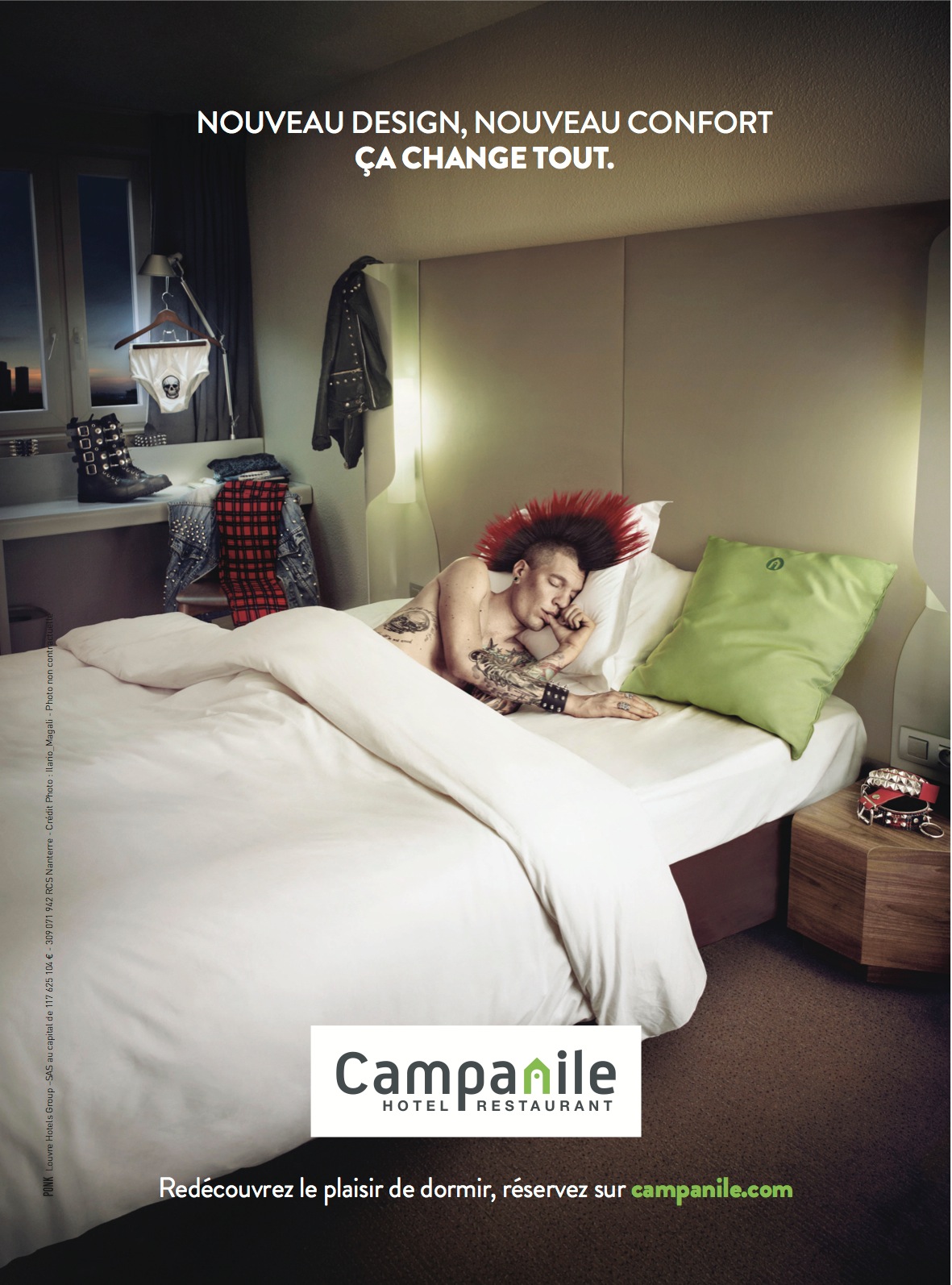 法国Campanile酒店平面广告设计