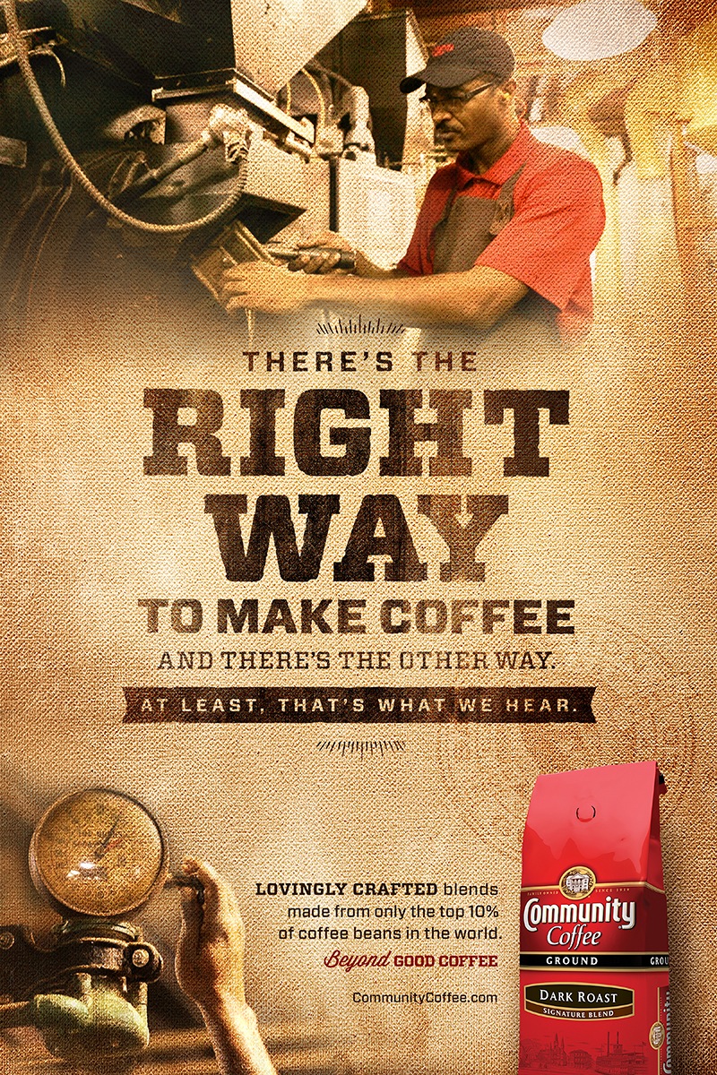 美国Community咖啡平面广告设计