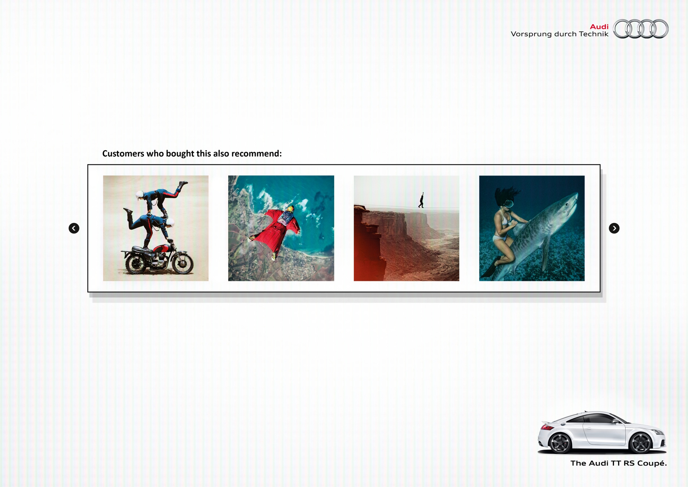 奥迪TT RS双门跑车平面广告设计欣赏