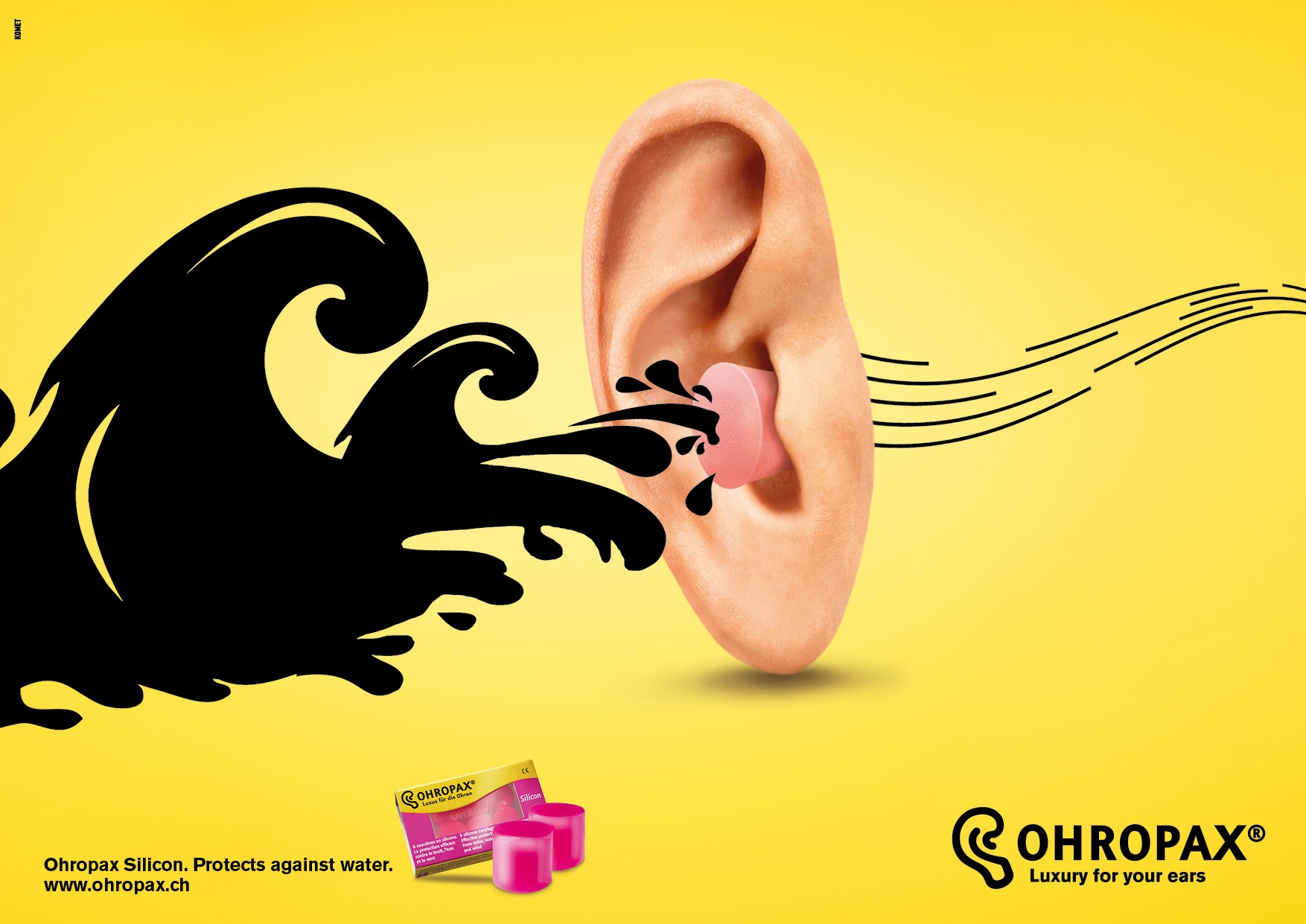 瑞士Ohropax平面广告设计