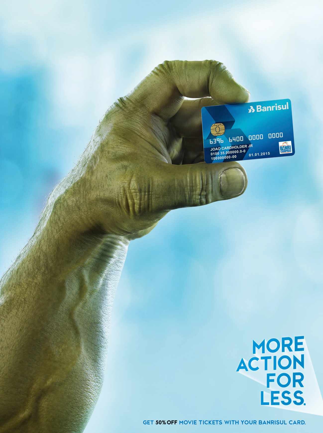 巴西BANRISUL信用卡宣传平面广告设计