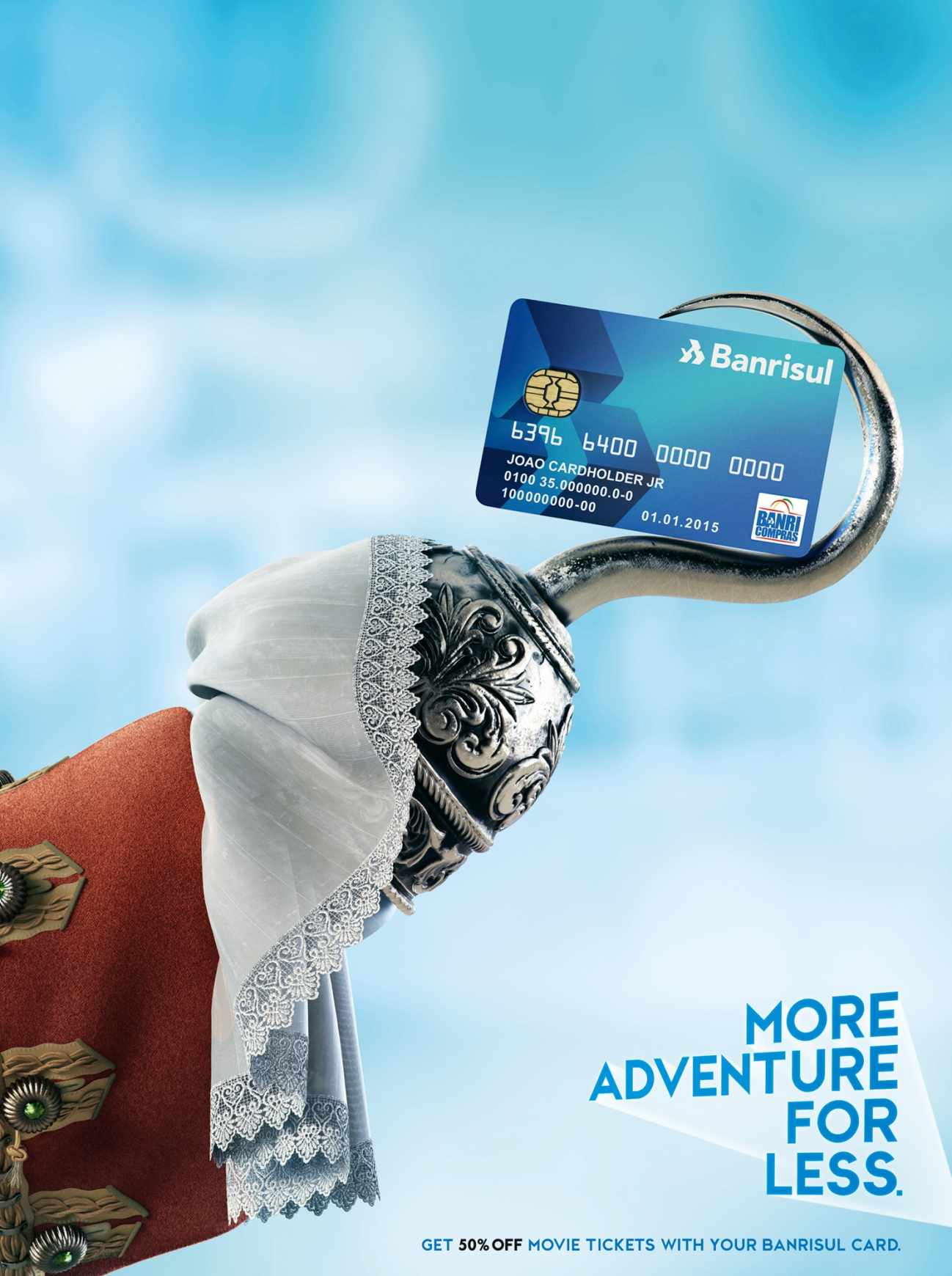 巴西BANRISUL信用卡宣传平面广告设计