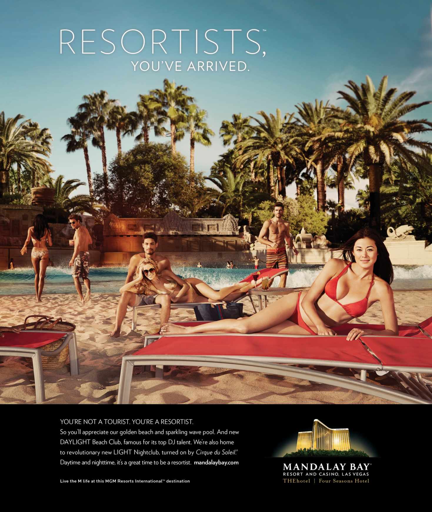 美国曼德勒海湾度假村平面广告设计