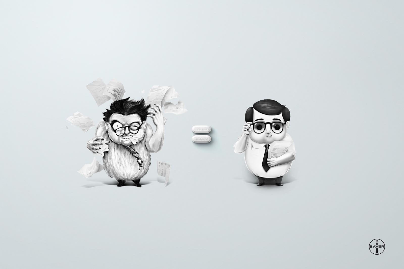阿拉伯Aspirin药品平面广告设计