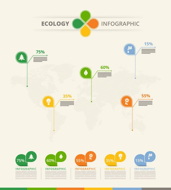 生态信息元素图表设计