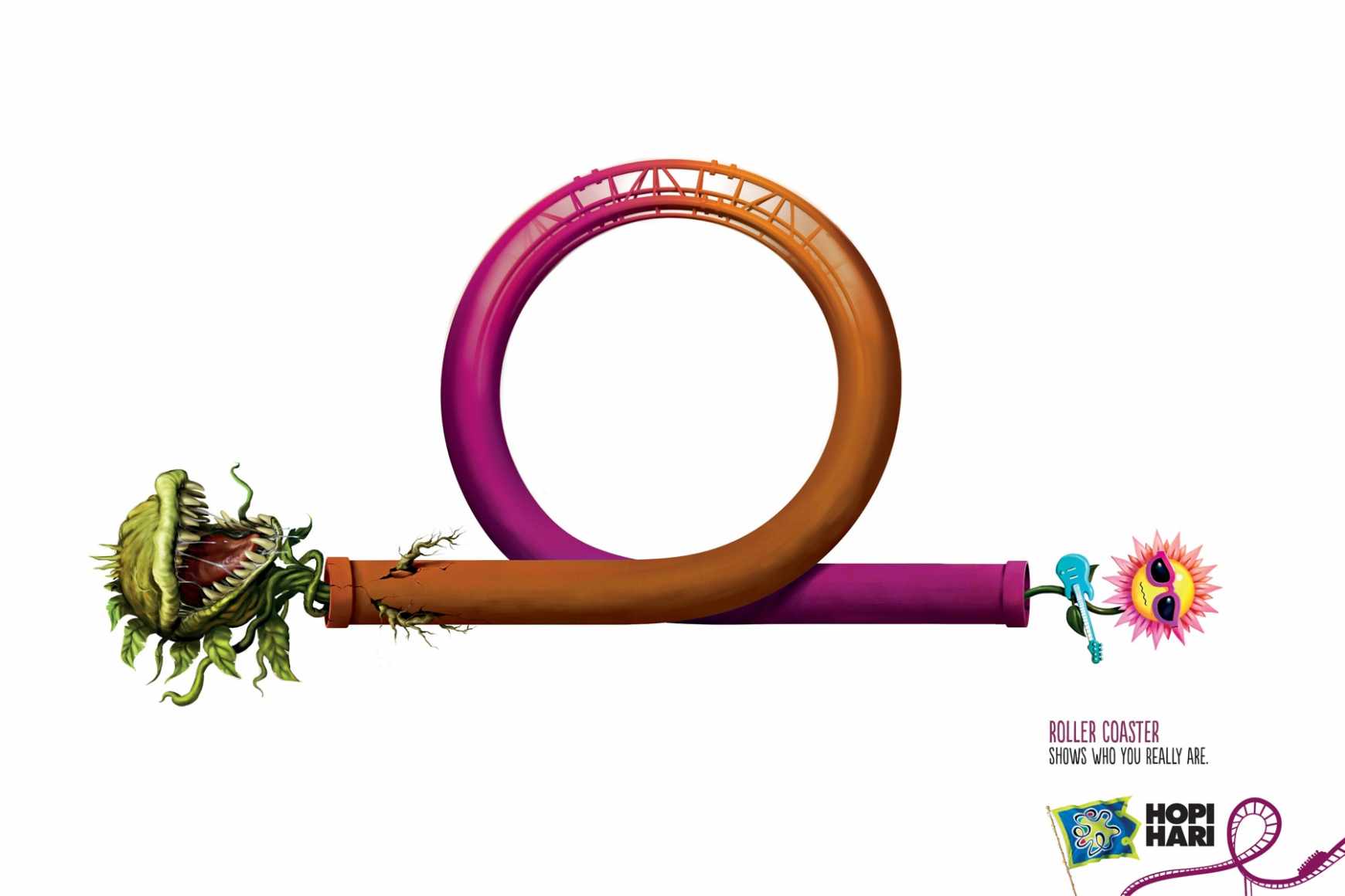 巴西Hopi Hari 游乐园平面广告设计