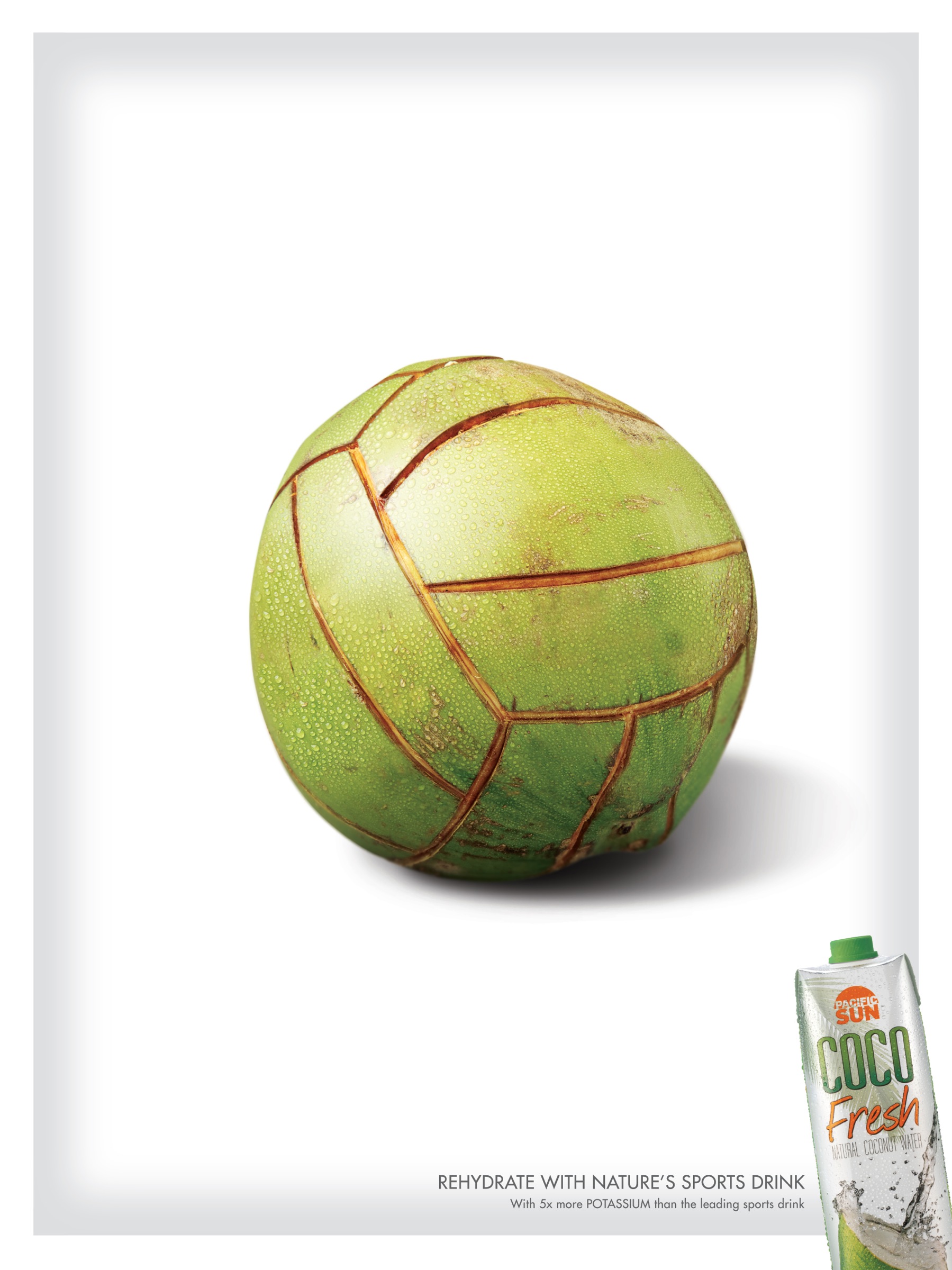 菲律宾Coco Fresh饮料平面广告设计