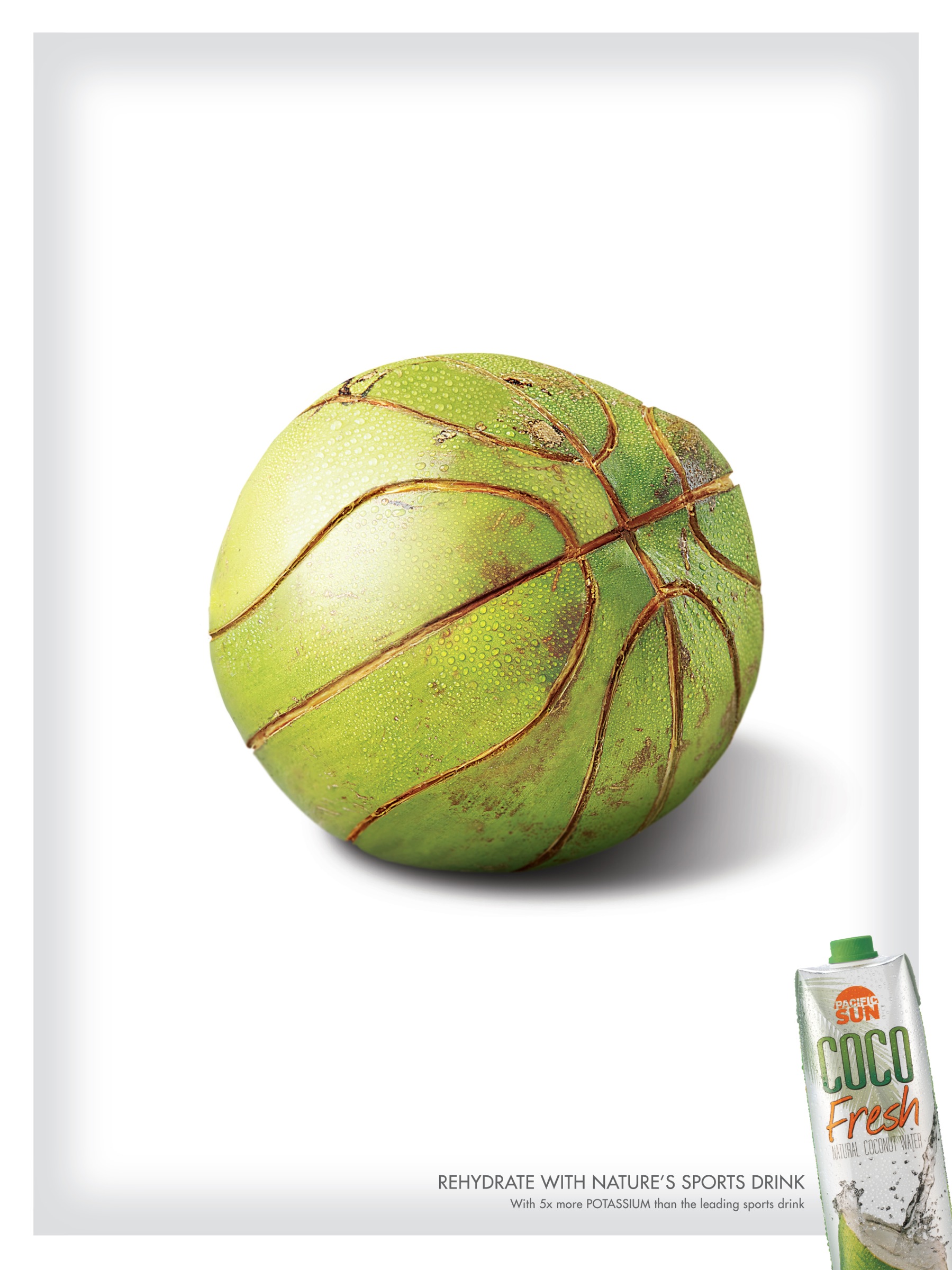 菲律宾Coco Fresh饮料平面广告设计