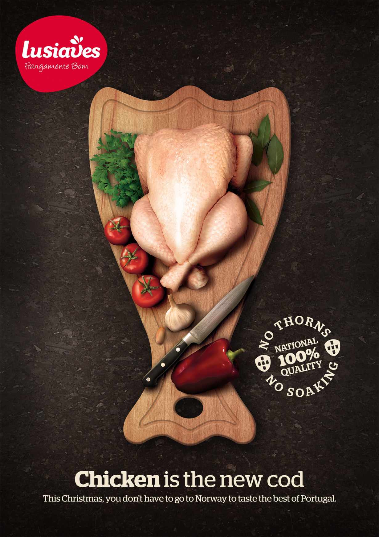 葡萄牙lusiaves食品平面广告设计