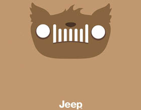 加拿大Jeep万圣节日平面广告设计