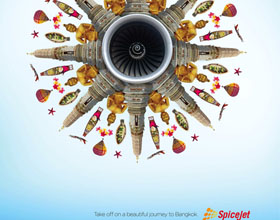 印度SpiceJet平面广告设计