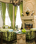 32个明亮的绿色色调客厅室内设计