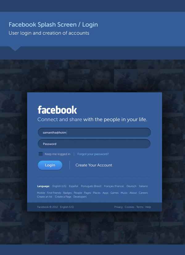 Facebook新概念网页设计