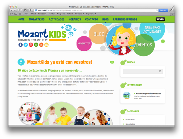 MozartKids网站设计